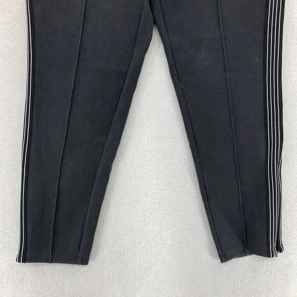 Athleta Commuter Pants Women's Small Pull On Black Stretch‎ Striped Ankle Zip - Picture 3 of 14